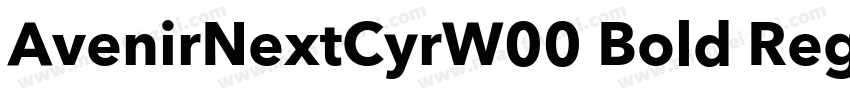 AvenirNextCyrW00 Bold Regular字体转换